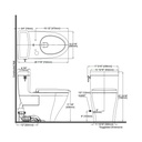 TOTO MS626124CEFG Aimes One Piece Elongated Toilet WASHLET Connection Sedona Beige 2