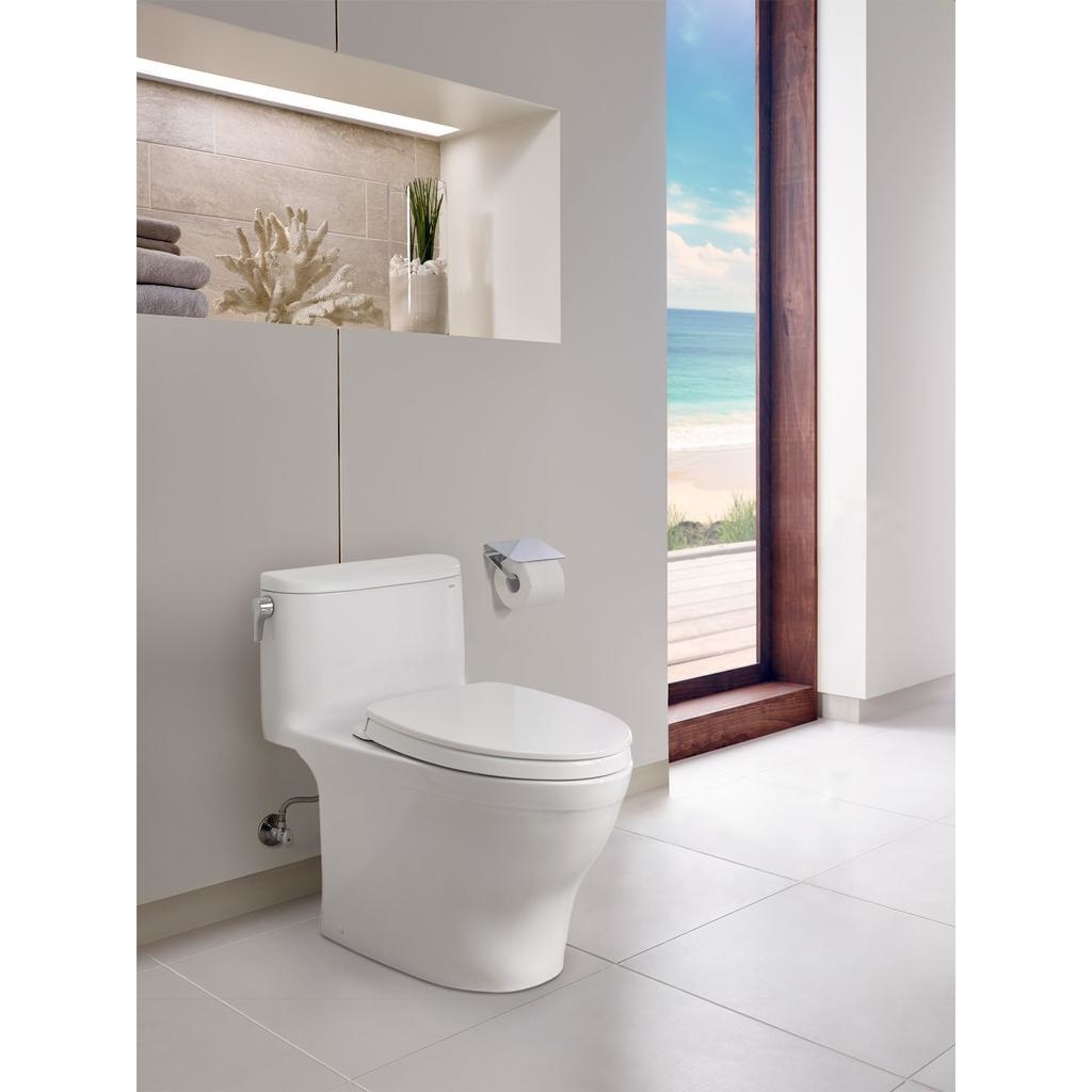 TOTO MS642124CEFG Nexus One Piece 1.28 GPF Elongated Toilet Cotton 4