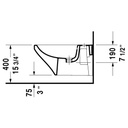 Duravit 228615 Durastyle Bidet Wall Mounted 3