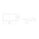 Alape 3227701000 UB.ME750 Undermount Rectangular Basin White 2