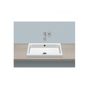 Alape 3230700000 AB.SR650 Sit-on Basin Rectangular White 1