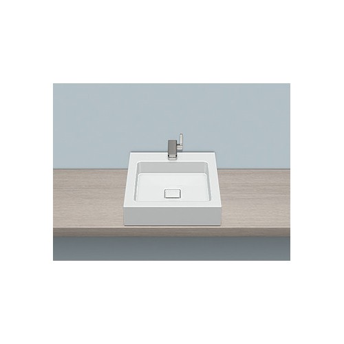 Alape 3304000000 AB.Q450H.1 Sit-on Basin Square White 1