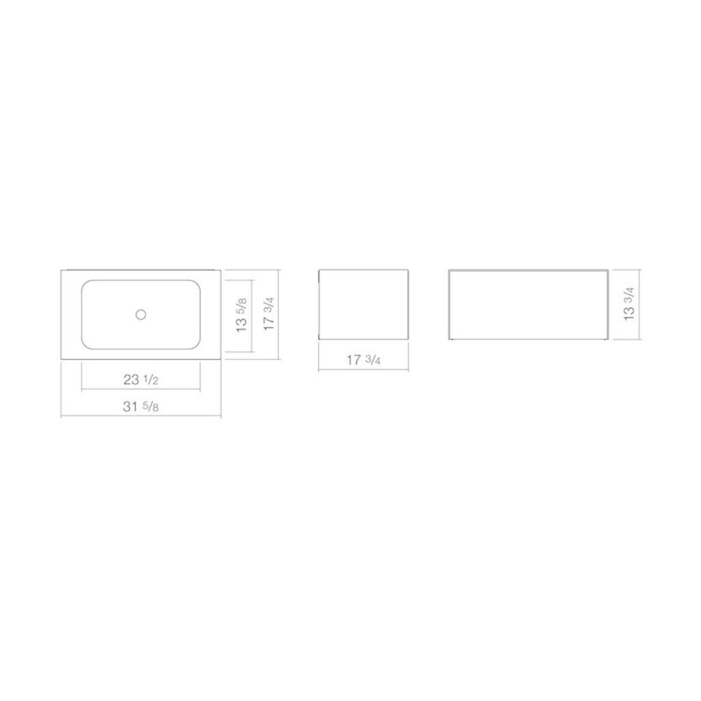 Alape 5165514000 WP.FO2 Washplace Rectangular White 2