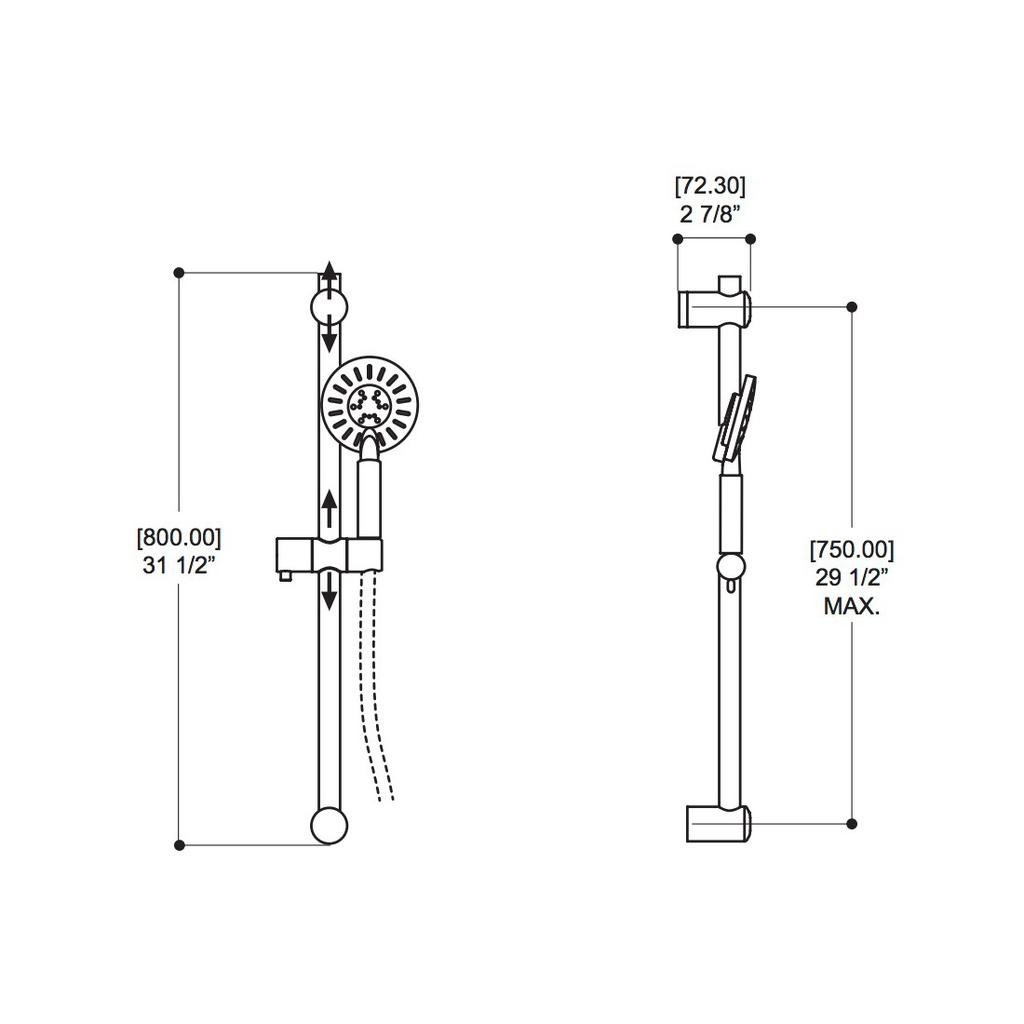 ALT 91426 Circo Thermone Tub Shower System Electro Black 2