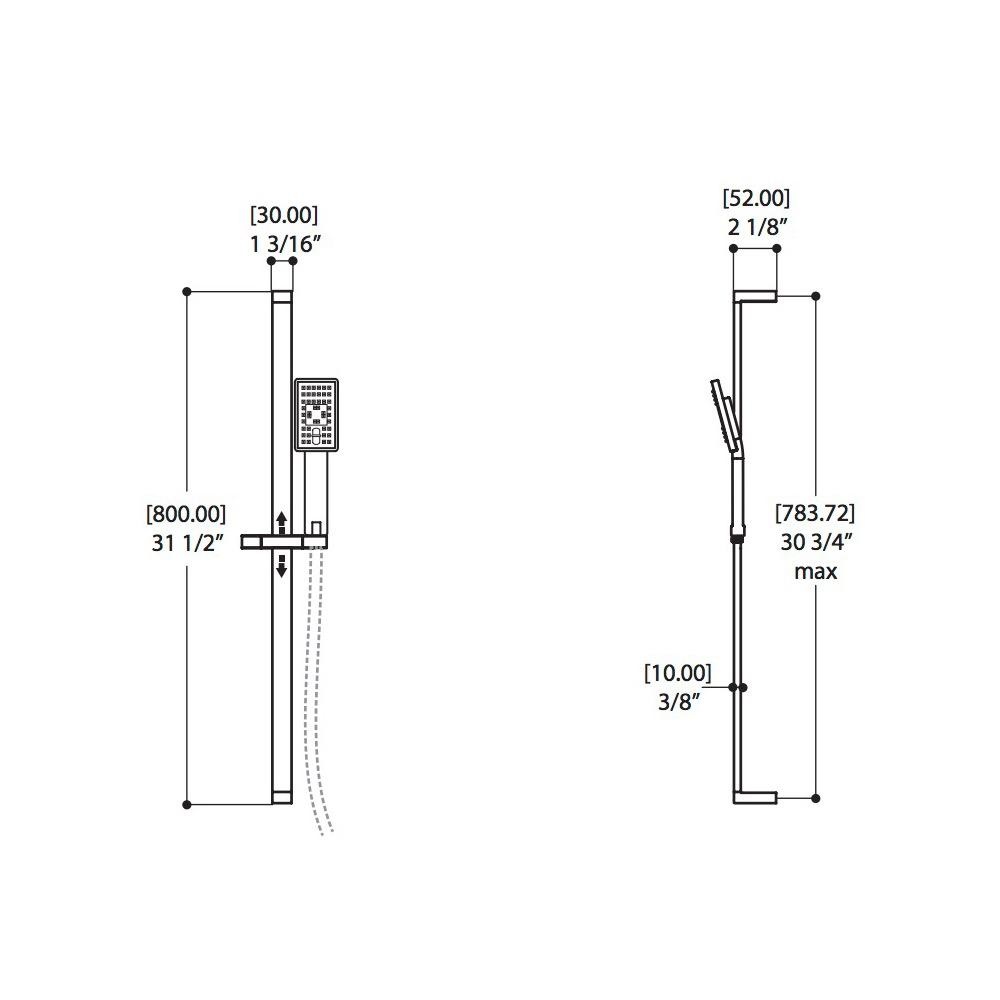 ALT 91226 Riga Thermone Tub Shower System Chrome 2