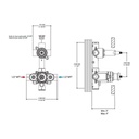 ALT 90801 Uniplex Thermostatic Valve Chrome 2