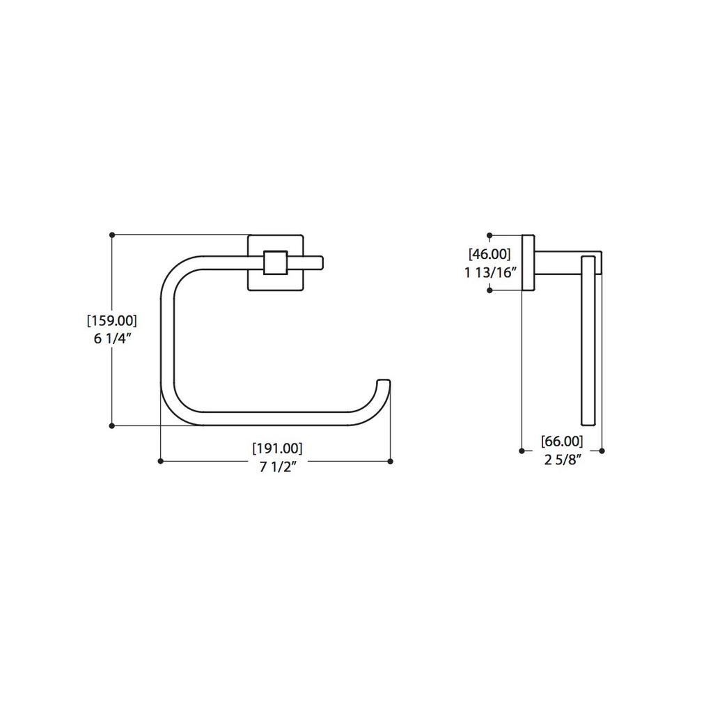 ALT 68871 Towel Ring Chrome 2