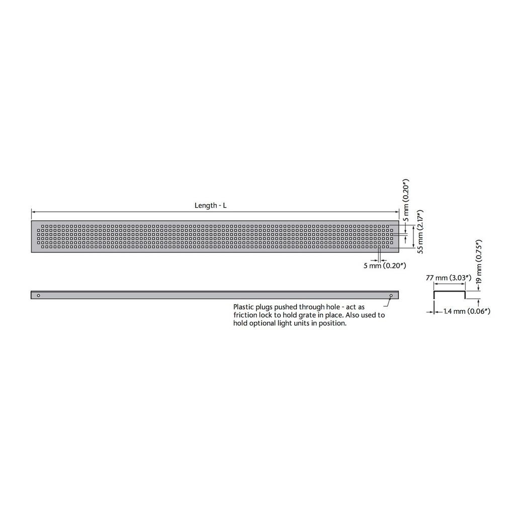 ACO 37362 Quadrato Stainless Steel Grate 39.37 2