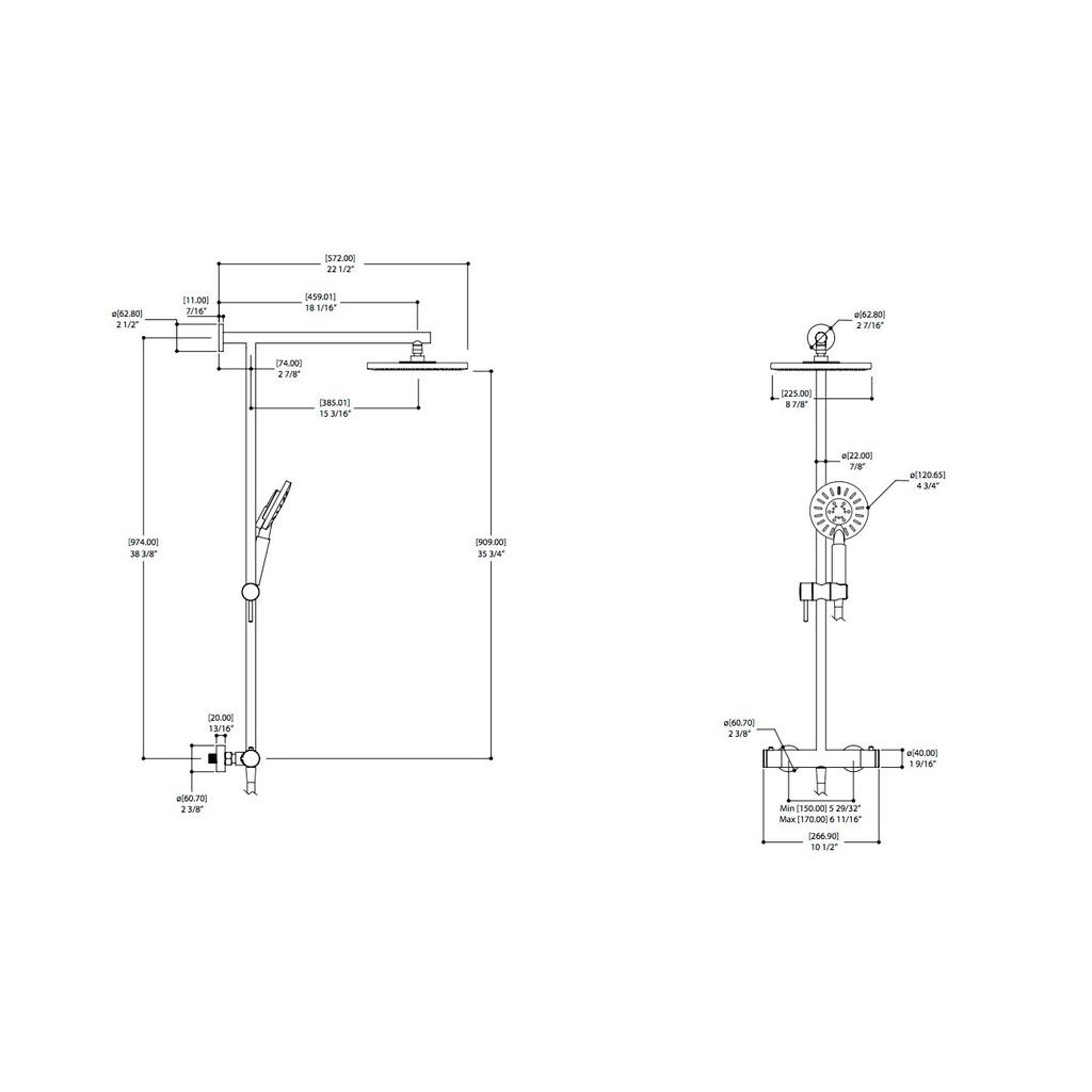 ALT 90520 Exporondo 20 Shower Column Electro Black 2