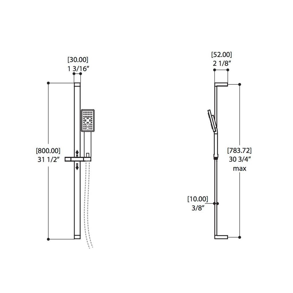 ALT 91323 Misto Thermone Shower System Chrome 2