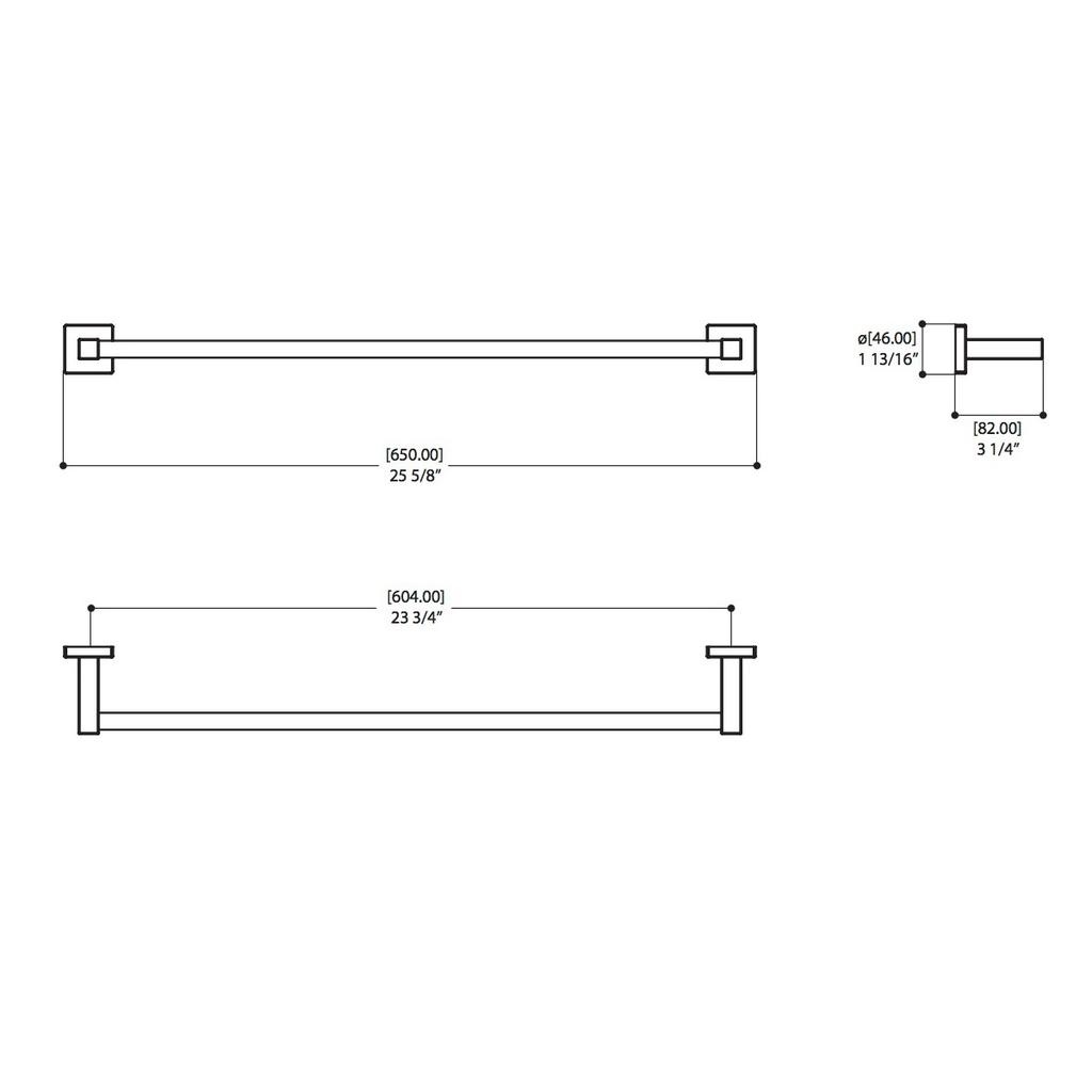 ALT 68851 Towel Rack Electro Black 2