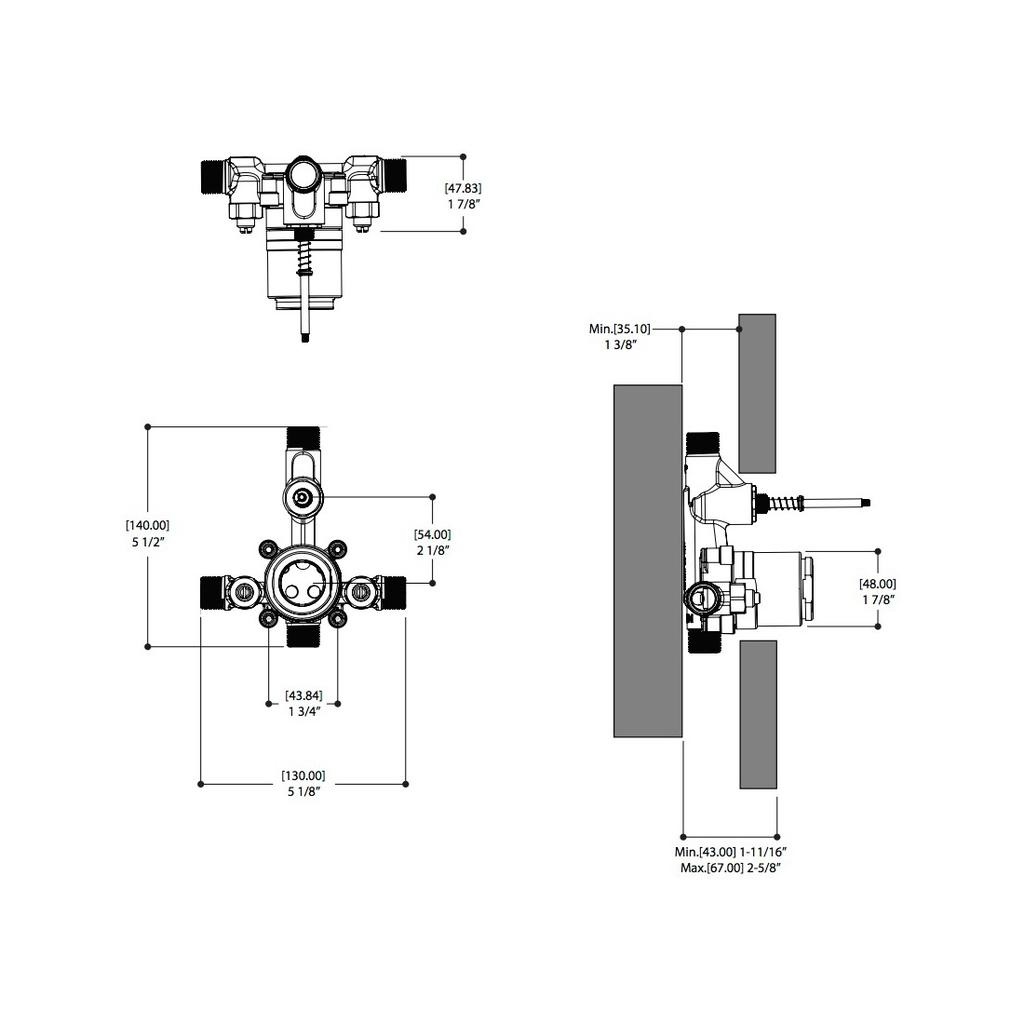 ALT 61268 Thermone With Diverter Valve Wb Chrome 2