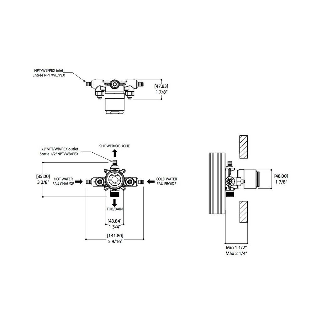 ALT N90710 Pressure Balance Valve WB 2