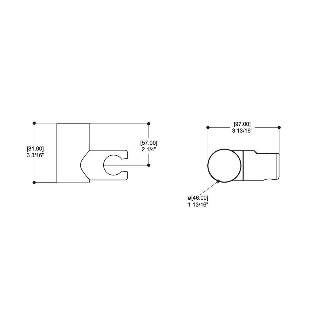 ALT 90850 Round Hook Chrome 2