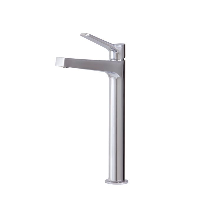 Aquabrass 17020 Metro Tall Single Hole Lavatory Faucet Brushed Nickel 1