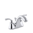Kohler 10270-4-CP Forte Centerset Lavatory Faucet With Sculpted Lever Handles 1