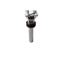 Aquabrass 628 Drains & P Traps 1 1/4 Square Press Pop Up Drain Brushed Nickel 1