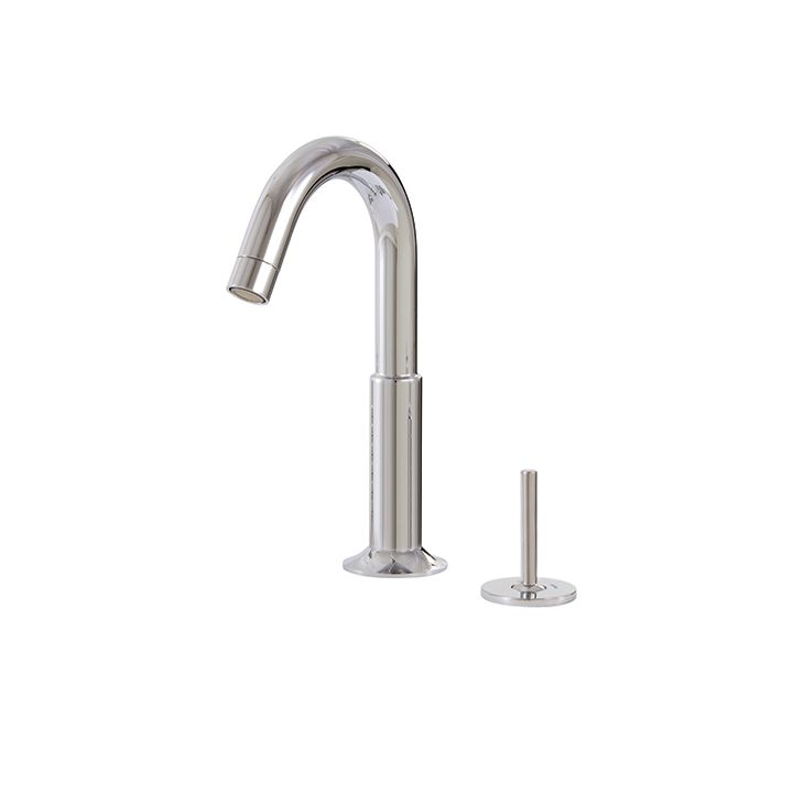 Aquabrass 27412 Geo 2 Piece Lavatory Faucet With Side Joystick Polished Chrome 1