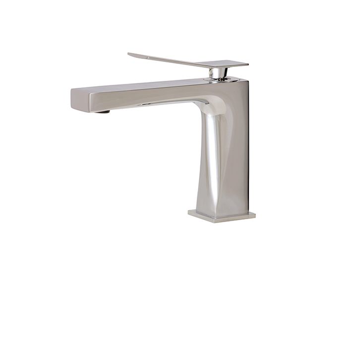 Aquabrass 19014 Chicane Single Hole Lavatory Faucet Brushed Nickel 1