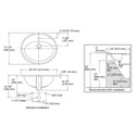 Kohler 2196-1-96 Pennington Self-Rimming Lavatory With Single-Hole Faucet Drilling 2