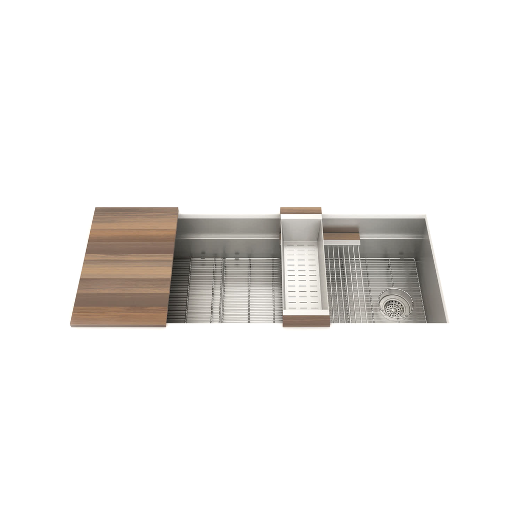 Julien 005454 Smartstation Sink Undermount Walnut Acc. Single 48X18X10 1
