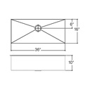 Julien 003215 Classic Sink Undermount Single 36X16X10 2