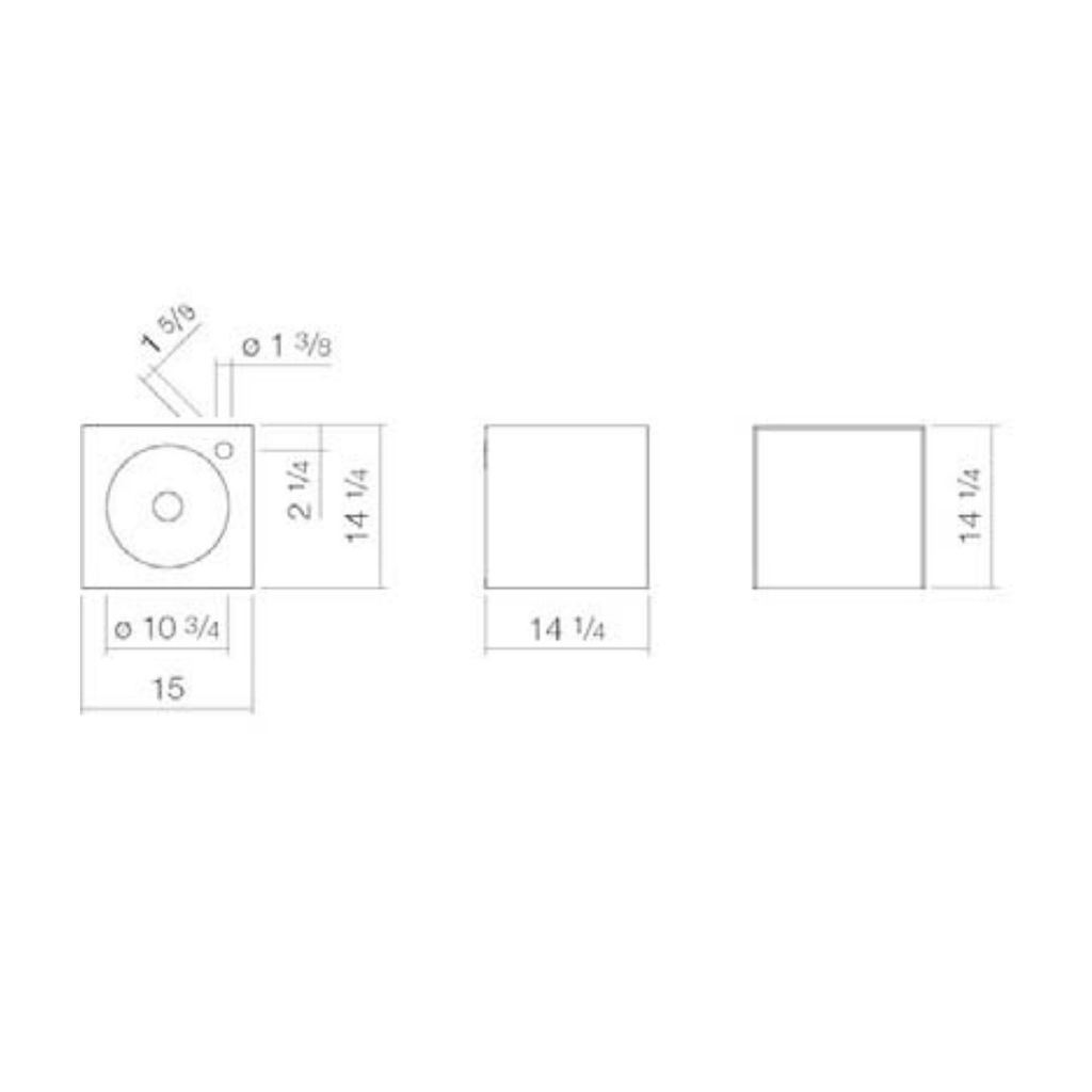 Alape 5171813000 WP.FO11 Rectangular Washplace Shadow Earth 2