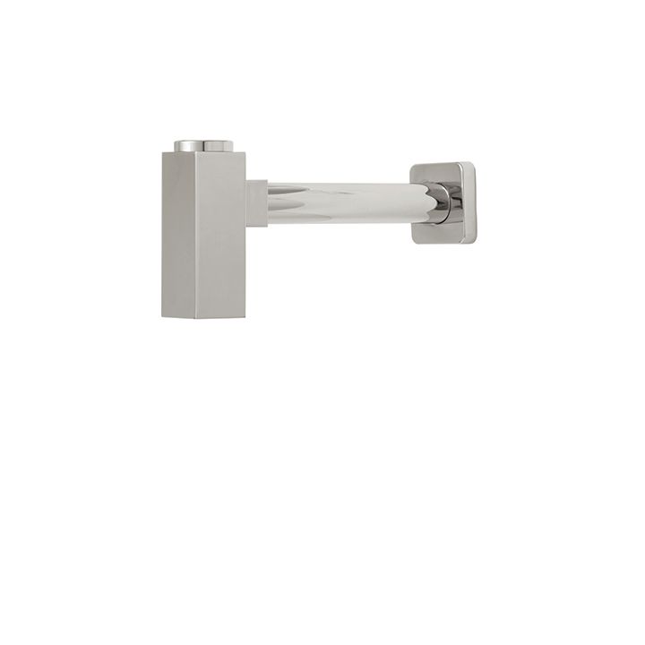 Aquabrass 2464 Drains & P Traps Square P Trap Brushed Nickel 1