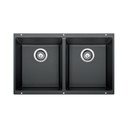 Blanco 400580 Precis U 2 Double Undermount Kitchen Sink Anthracite 1