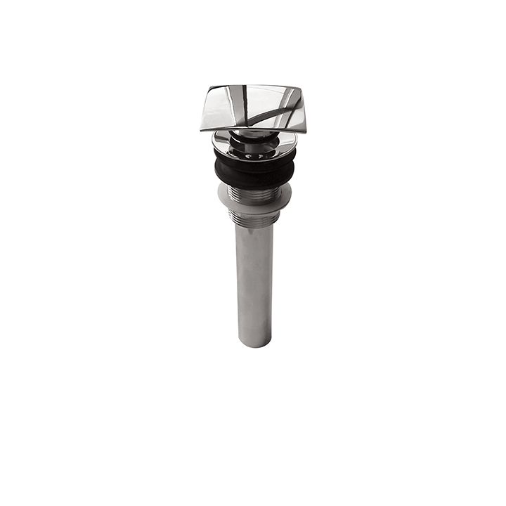 Aquabrass 629 Drains & P Traps 11/4 Square Press Pop Up Drain Brushed Nickel 1