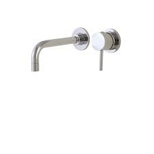 Aquabrass 61028 Volare Straight Wallmount Lavatory Faucet Polished Chrome 1