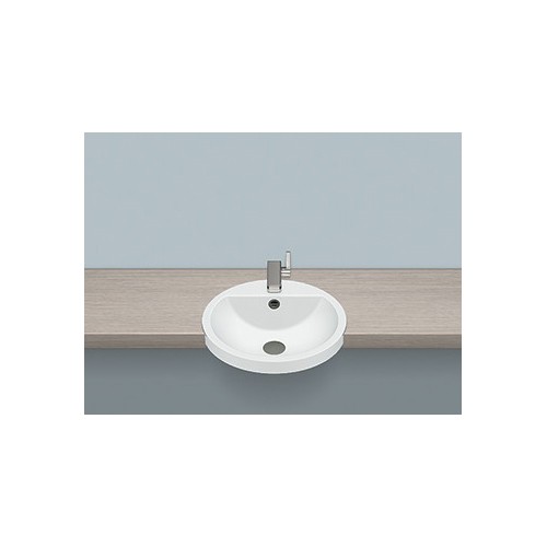 Alape 2900000000 HB.S450H Semi-recessed Basin Round White 1