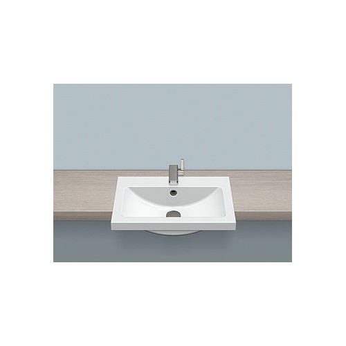 Alape 2700000000 HB.R585H Semi-recessed Basin Rectangular White 1