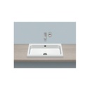 Alape 3230700000 AB.SR650 Sit-on Basin Rectangular White 1