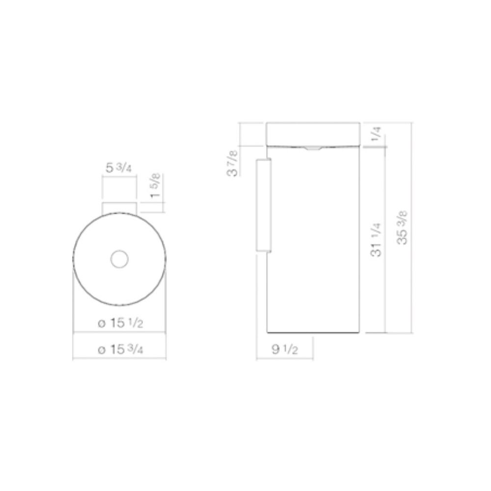 Alape 4506500000 WT.RX400.KE Washstand Round White 2