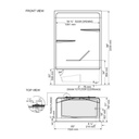 Mirolin TSH51 Hampton One Piece Tub Shower End 2" Drain Left 2