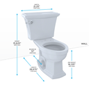 TOTO CST784EF Eco Clayton Two Piece Elongated Toilet Sedona Beige 3
