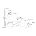 TOTO CST784EF Eco Clayton Two Piece Elongated Toilet Sedona Beige 4