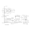 TOTO CST744E Eco Drake Two Piece Elongated Toilet Cotton 2