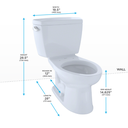 TOTO CST744E Eco Drake Two Piece Elongated Toilet Cotton 4