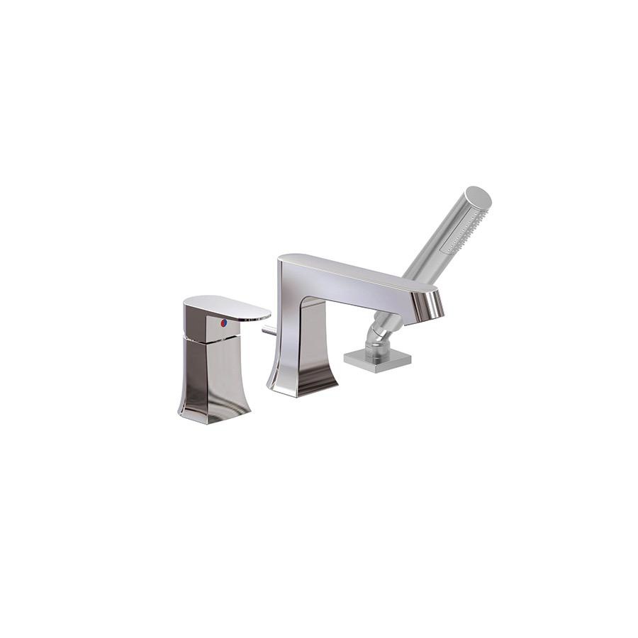 << ALT 30772 Misto 3 Piece Deckmount Tub Filler With Handshower Chrome