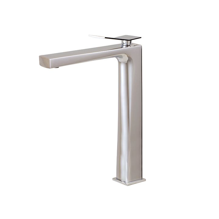 Aquabrass 19020 Chicane Tall Single Hole Lavatory Faucet Brushed Nickel