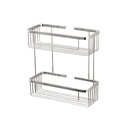 Aquabrass 2068 Baskets Two Tier Rectangular Basket Polished Chrome