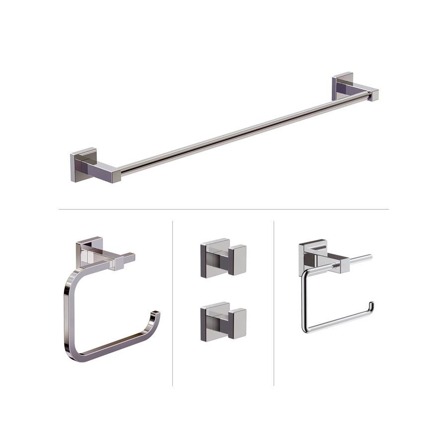 &lt;&lt; ALT 68581 Square Accessories Kit Chrome