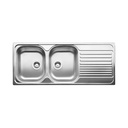 << Blanco 401653 Tipo 8S Double Drop In Kitchen Sink RH Drainboard
