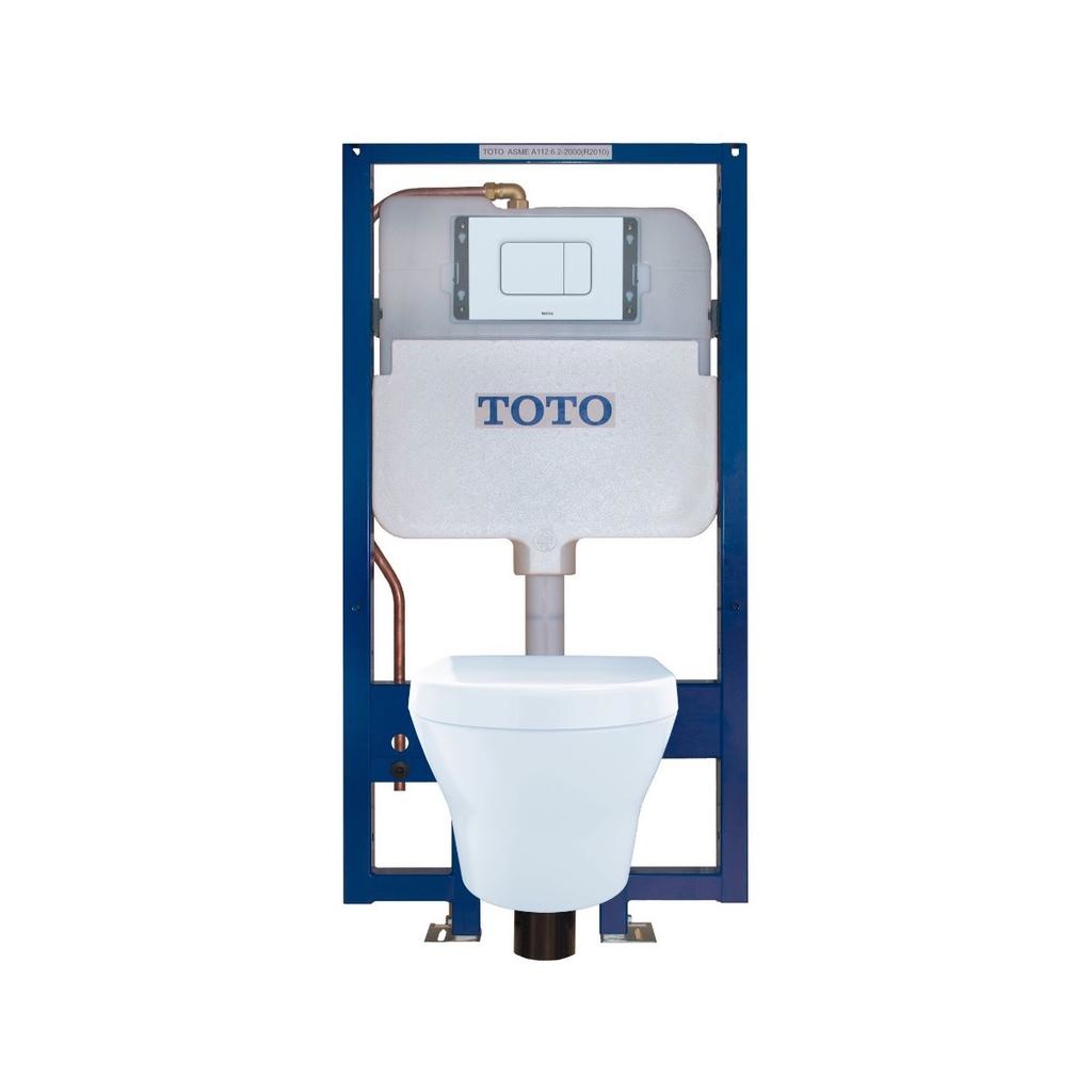 TOTO CWT437117MFG#WH Mh D-Shape Wall Hung Toilet W Ss117, Wt172M 