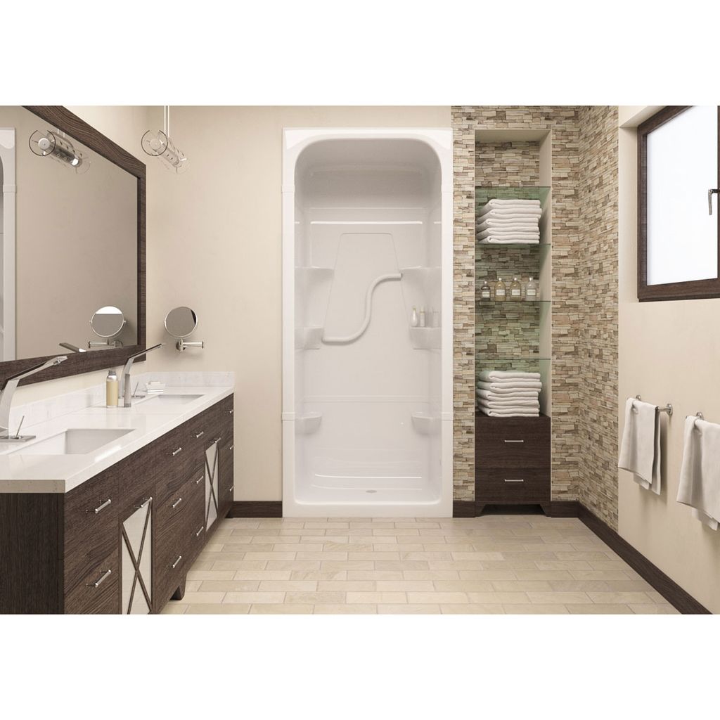 enclosed shower stall