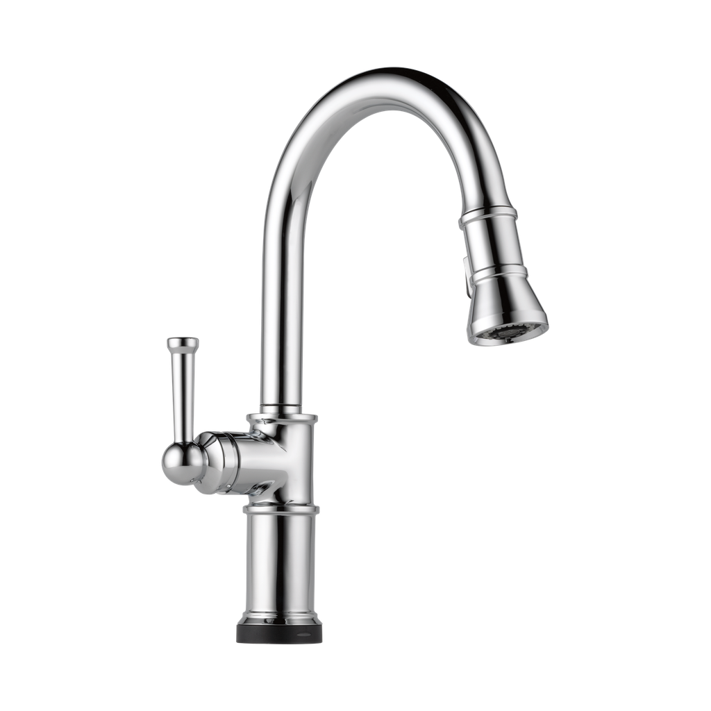 Brizo 64025LF-PC Artesso Single Handle Pull-Down Kitchen Faucet With ...