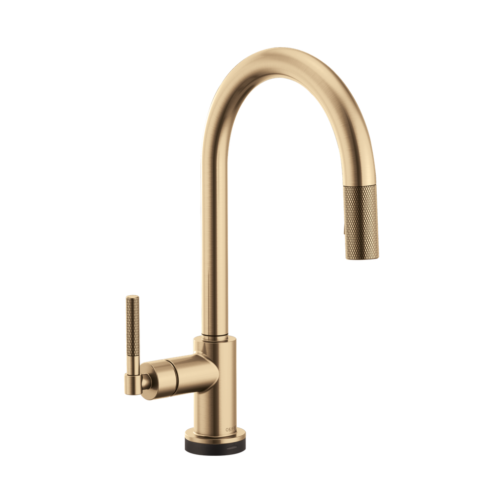 Brizo 64043LF-GL Litze Arc Spout Pull-Down With Smarttouch Knurled Handle
